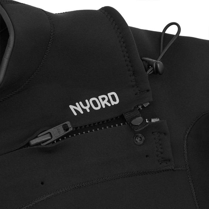 2024 Nyord Hombres Furno 3/2mm Chest Zip Gbs Neopreno N04AA00011 - Black